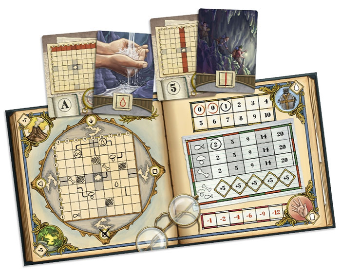 Plateau de jeu Voyage au centre de la terre