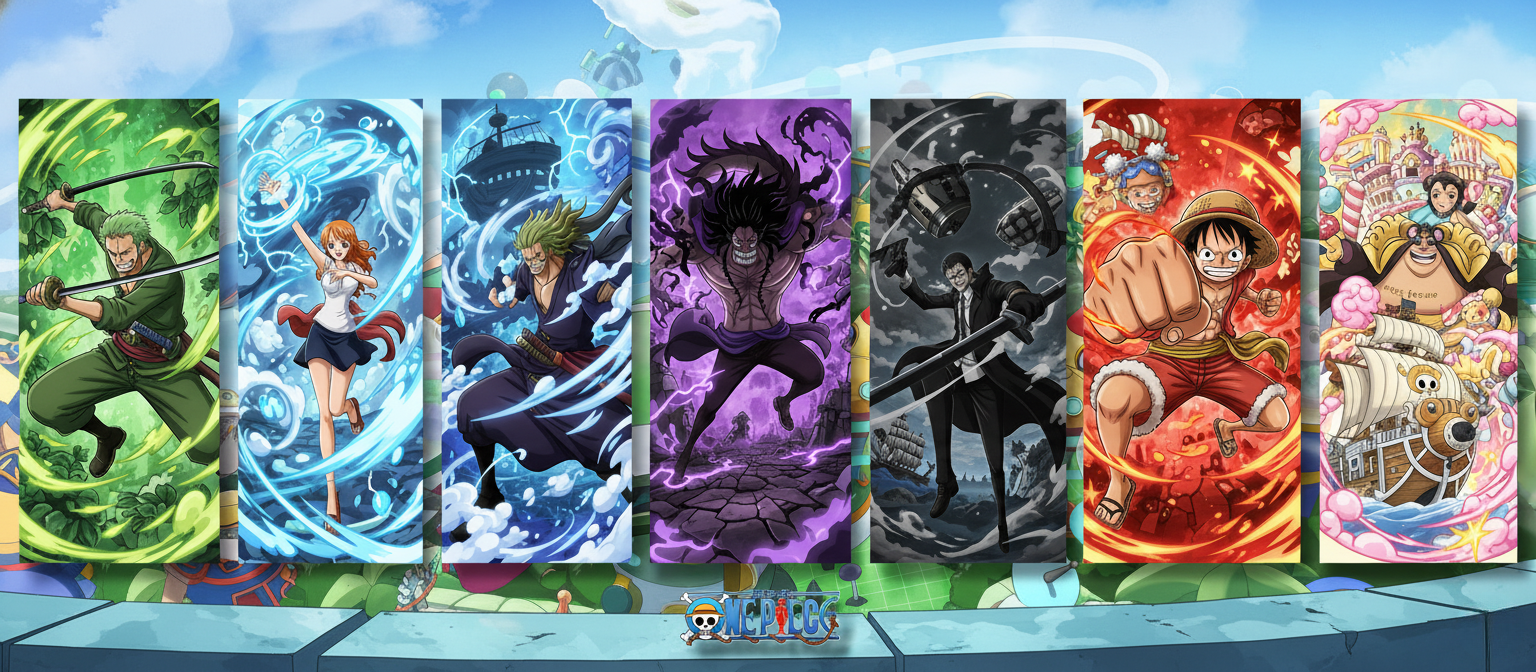 Les couleurs de cartes One Piece