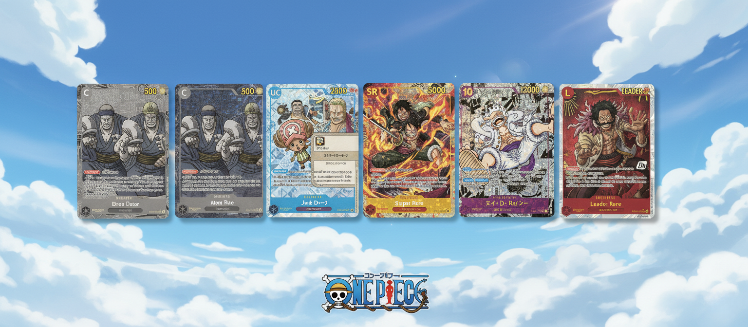 La rareté des cartes One Piece TCG