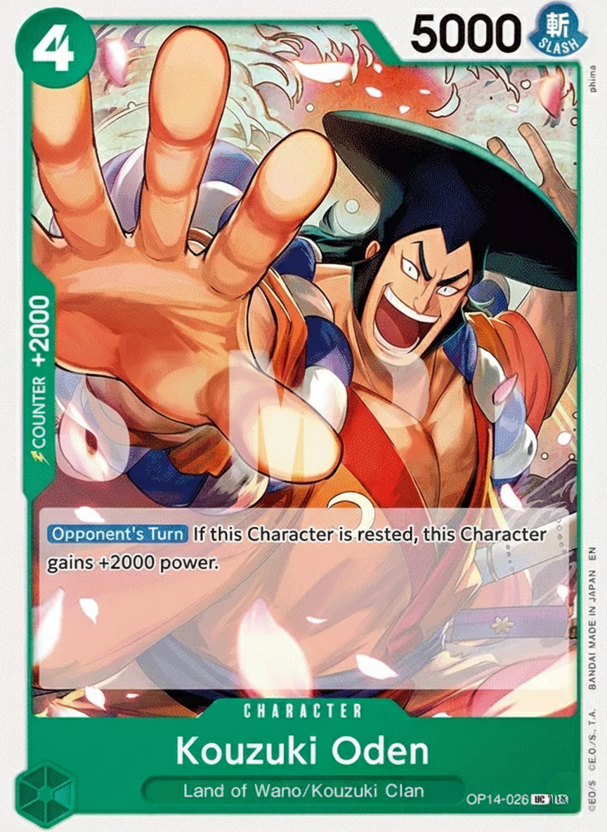 Oden Kozuki Card OP14-026-UC