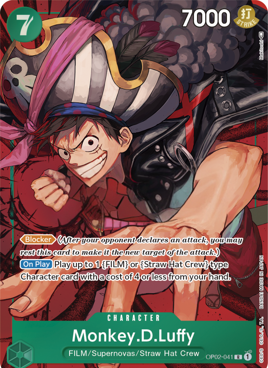 Monkey.D.Luffy (Version 2) (OP02-041-R)