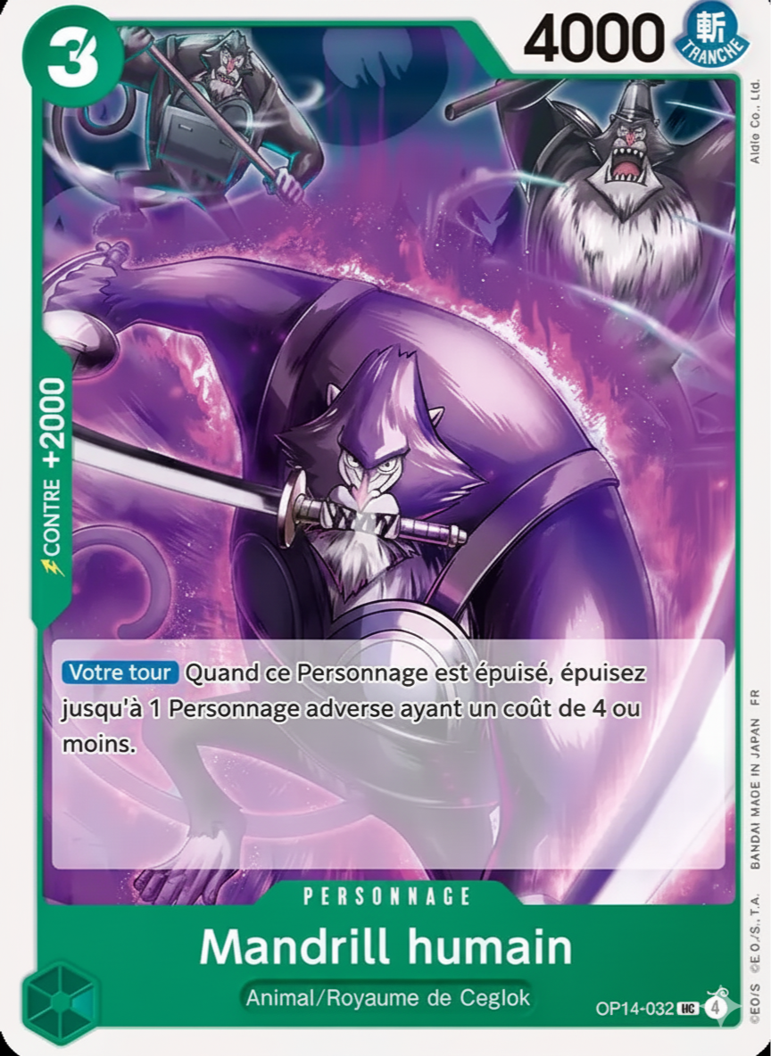 Mandrill Human op14-032-uc