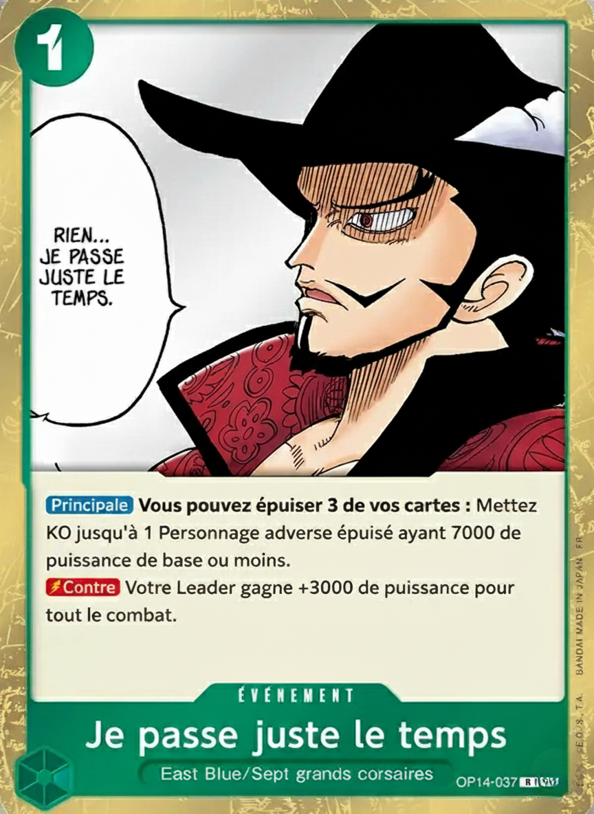 Je passe juste le temps Card (OP14-037-R)